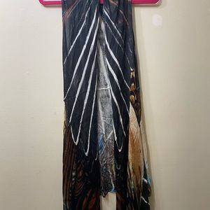 Tank top, multicolored kimono